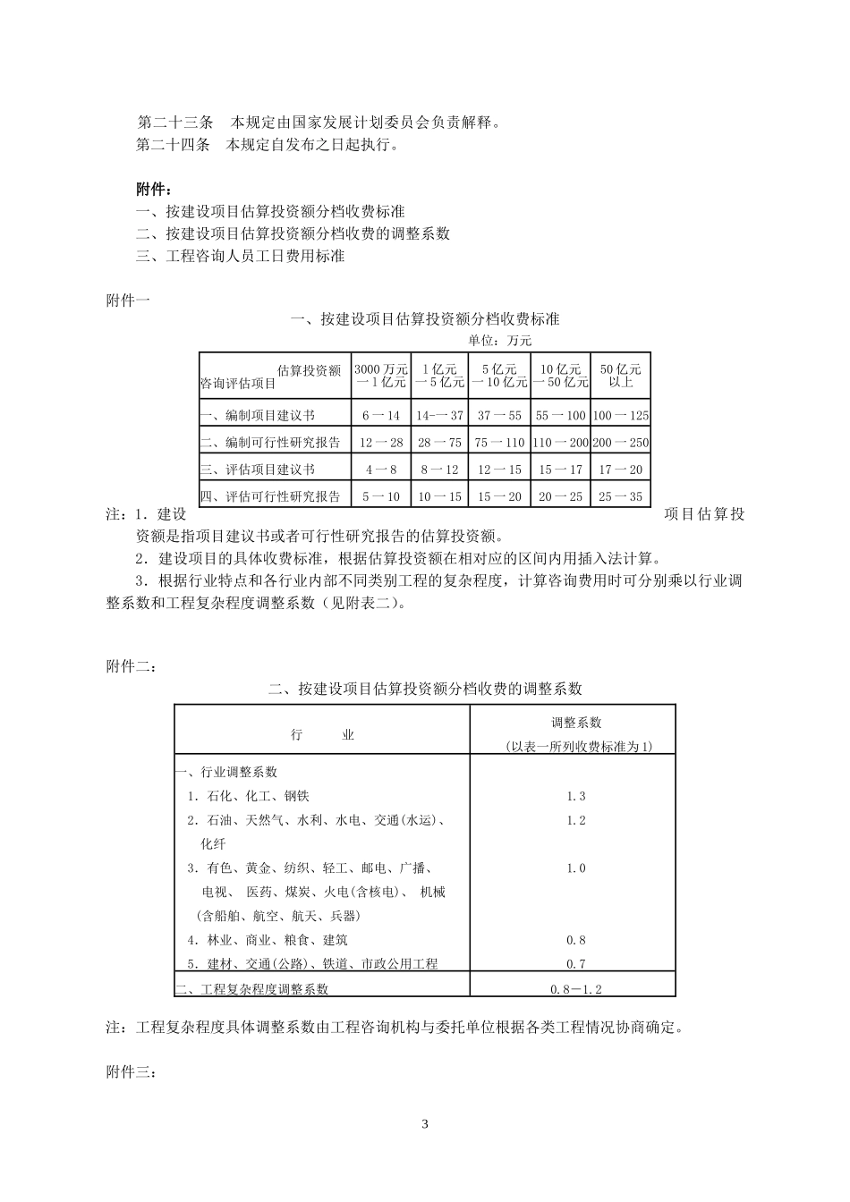 可行性研究费计价格[1999]1283号_第3页