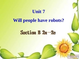 八年级英语新目标上unit7sectionB2a-2e课件