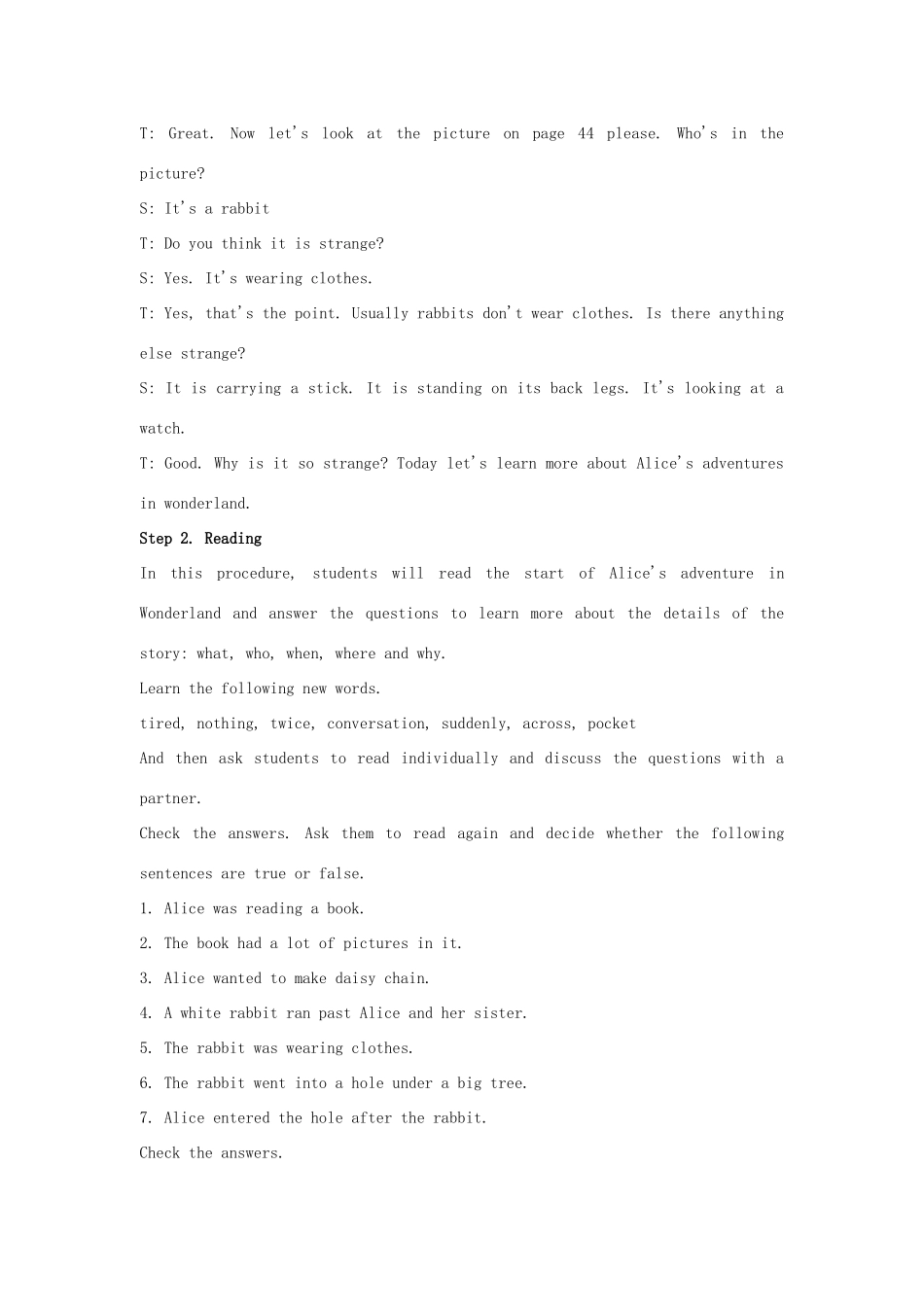 秋八年级英语上册 Module 7 A famous story Unit 3 Language in use教案 （新版）外研版-（新版）外研版初中八年级上册英语教案_第2页