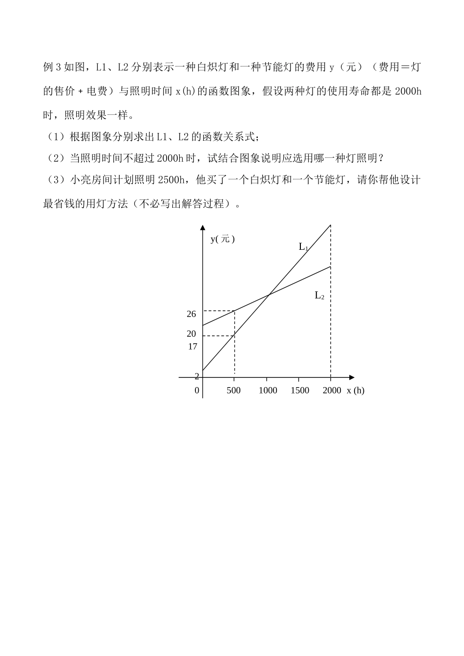 新人教版八年级数学用函数观点看方程（组）与不等式3_第2页