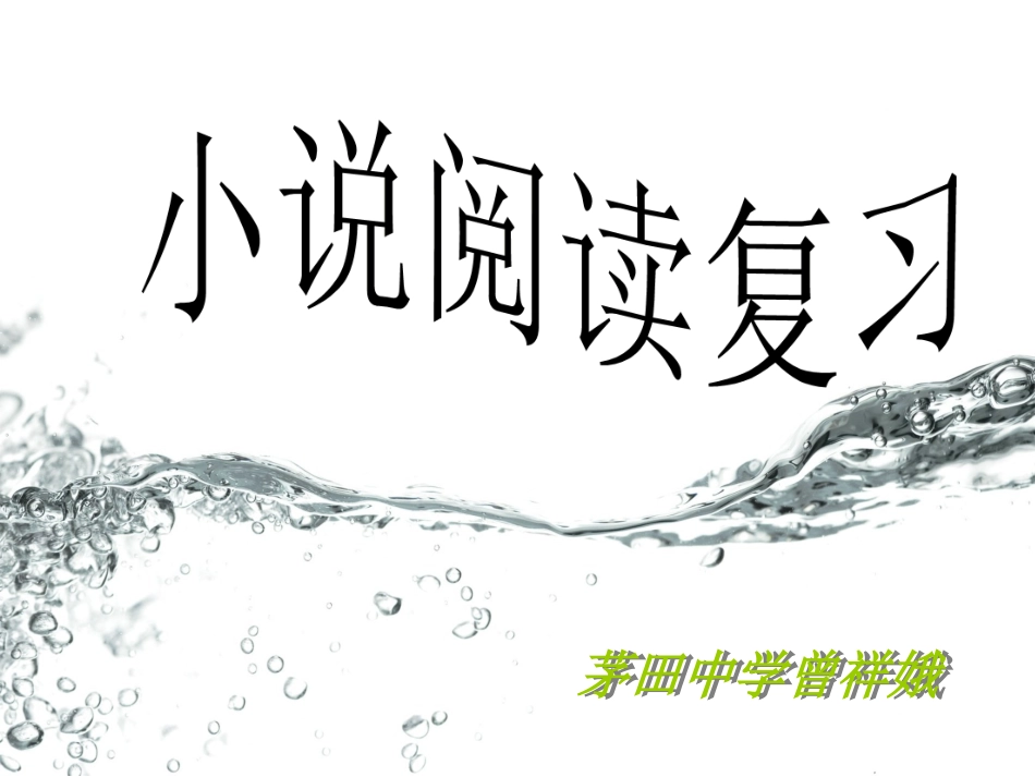 小说阅读复习_第2页