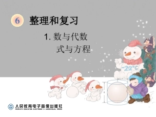 六下数与代数-式与方程