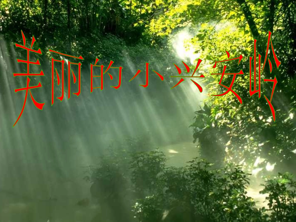 美丽的小兴安岭讲课_第1页