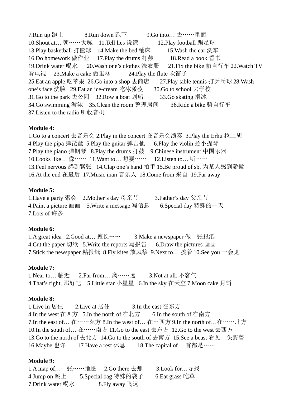 庆风小学学生四年级下英语知识积累201204_第3页