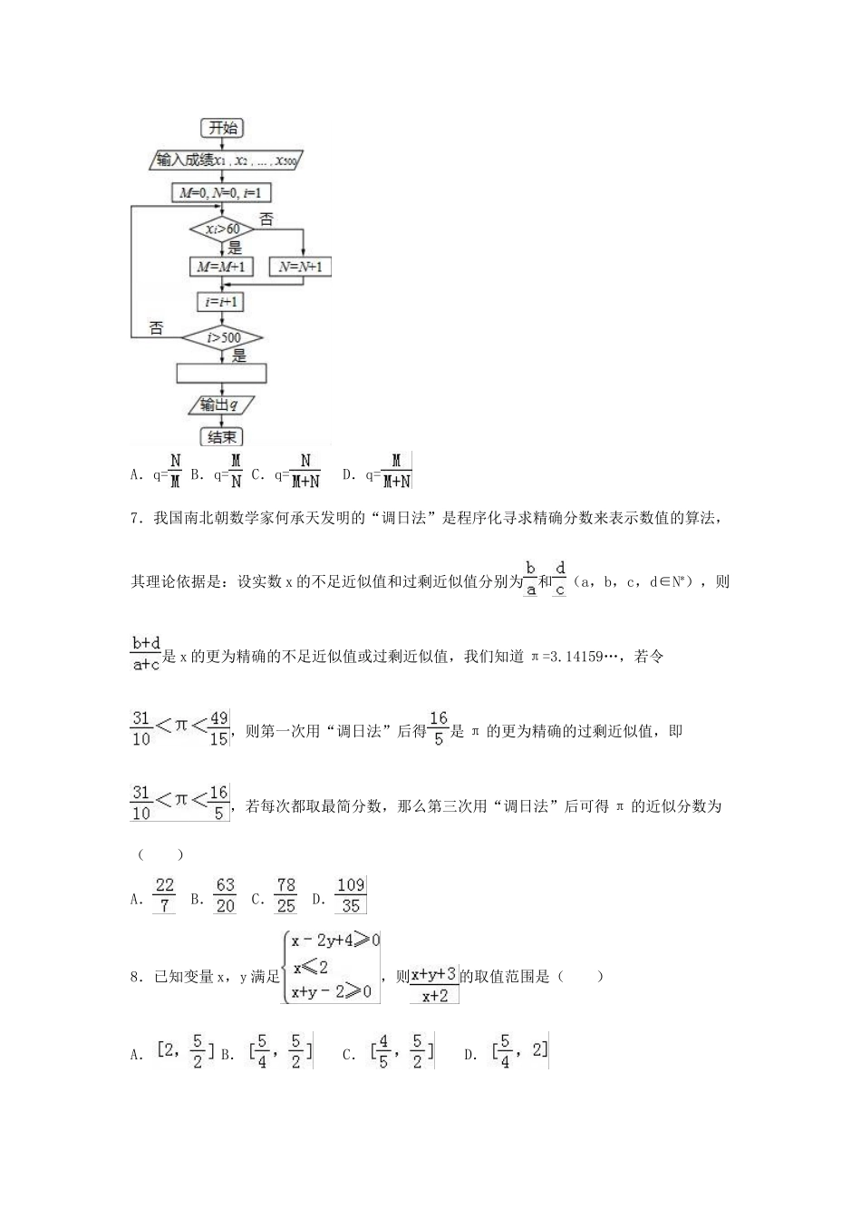 湖南省衡阳市高考数学二模试卷 理（含解析）-人教版高三全册数学试题_第2页