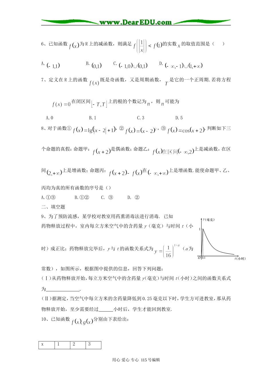 山东省临沂市兰山高考补习学校一轮复习高三数学函数与导数单元检测 上学期_第2页
