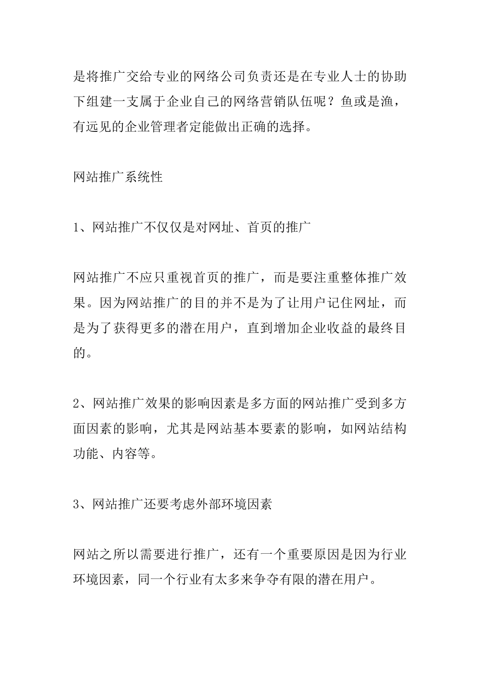 企业网站建设推广方案_第3页