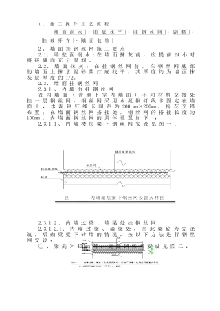 墙、柱面挂钢丝网方案