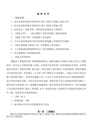 美丽乡村施工组织设计