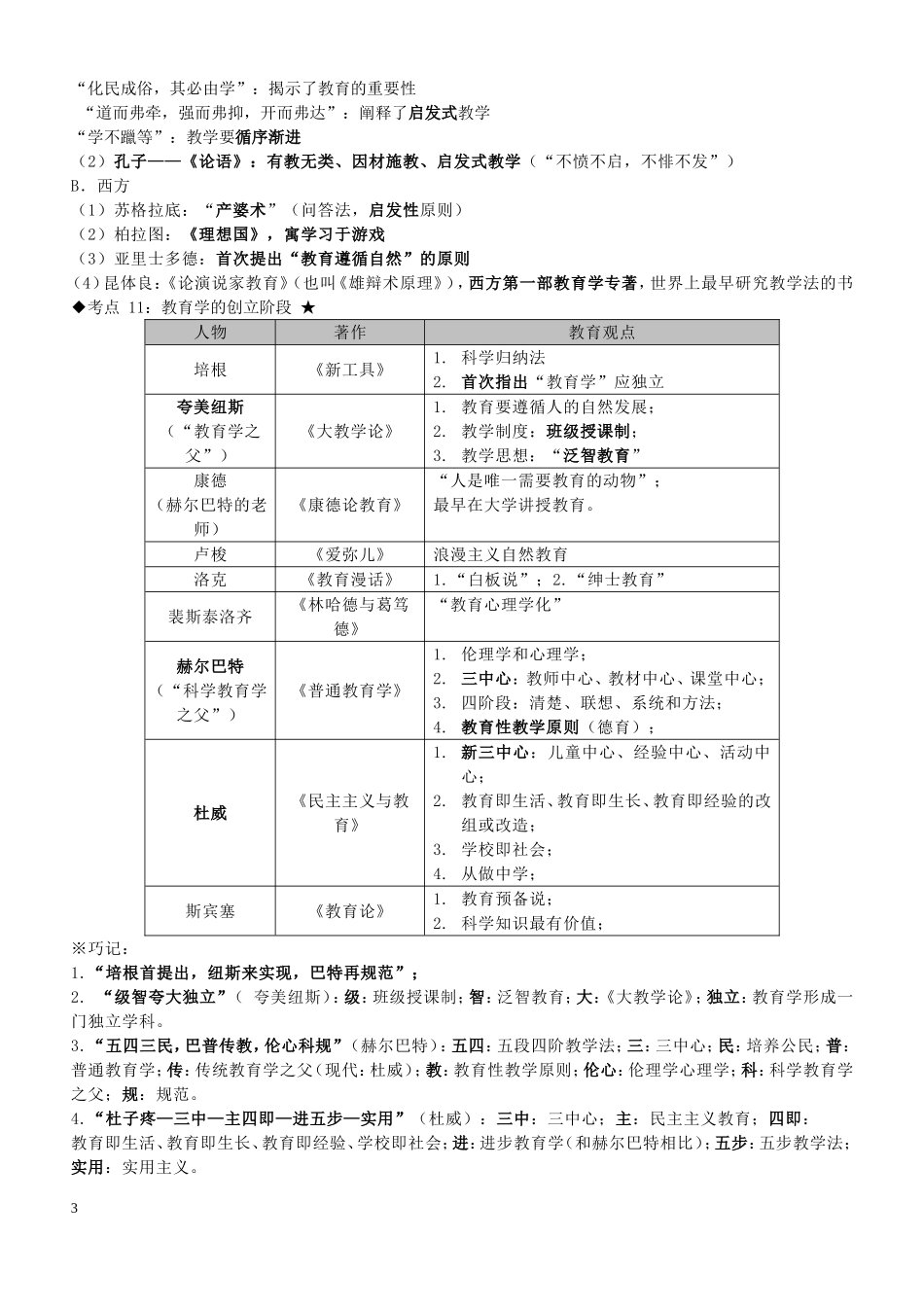 教师招聘考试—教育学心理学知识点整理(通用版)_第3页