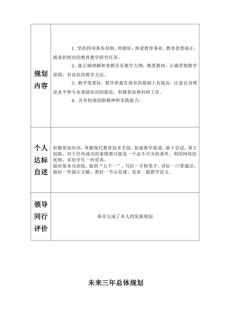 教师未来三年规划_第3页