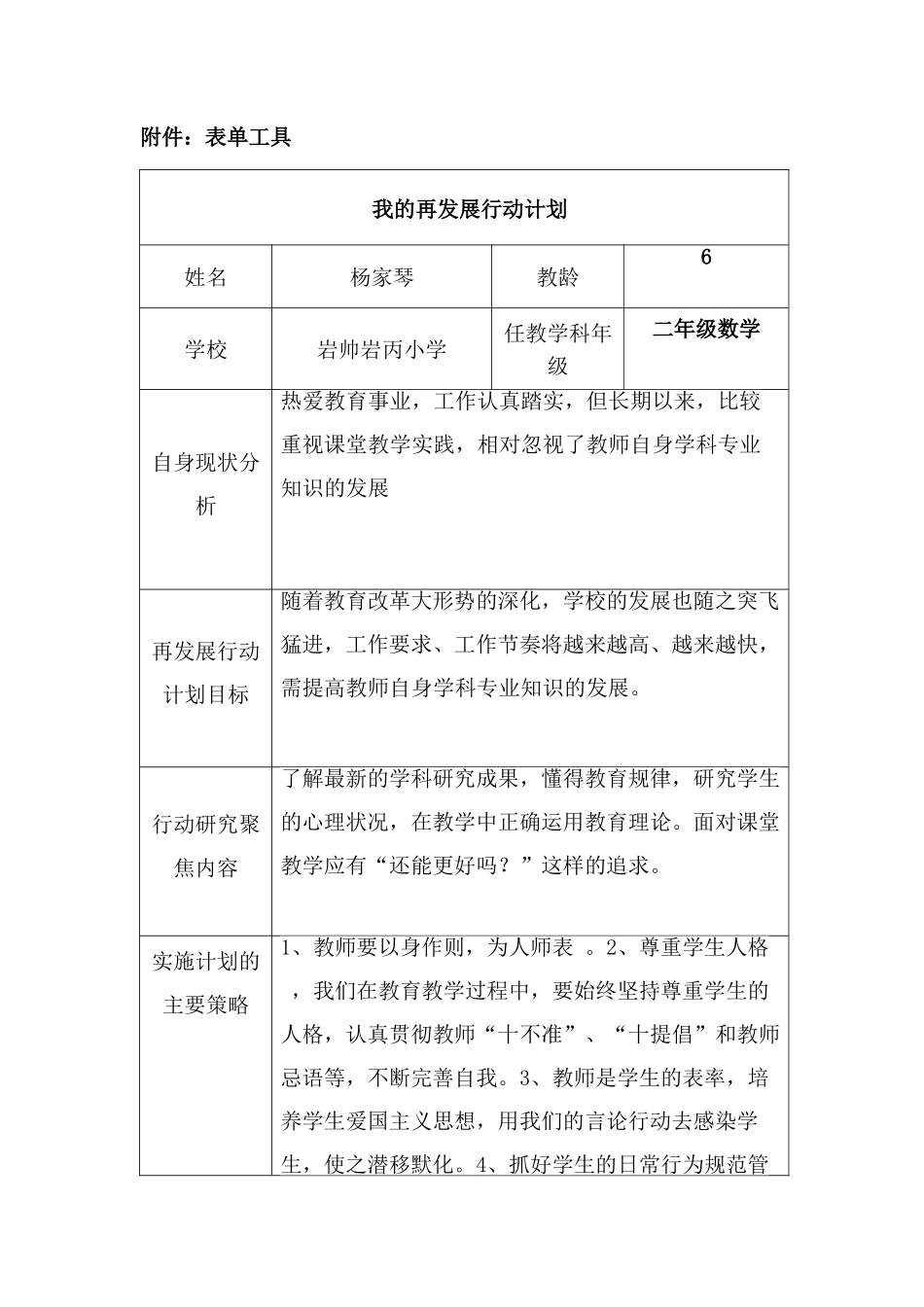 教师的再发展行动计划_第2页