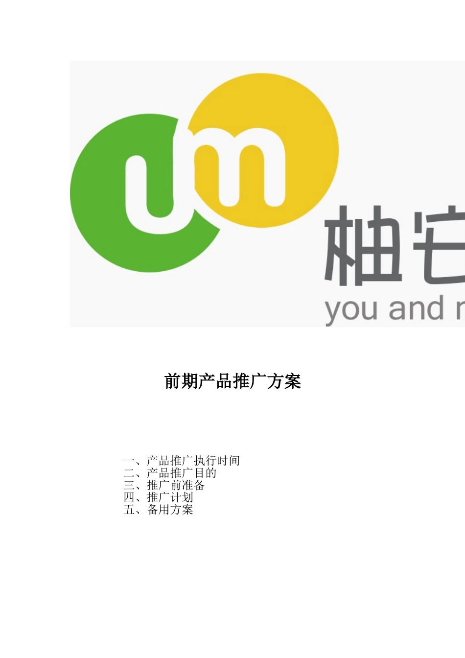 前期产品推广方案_第2页