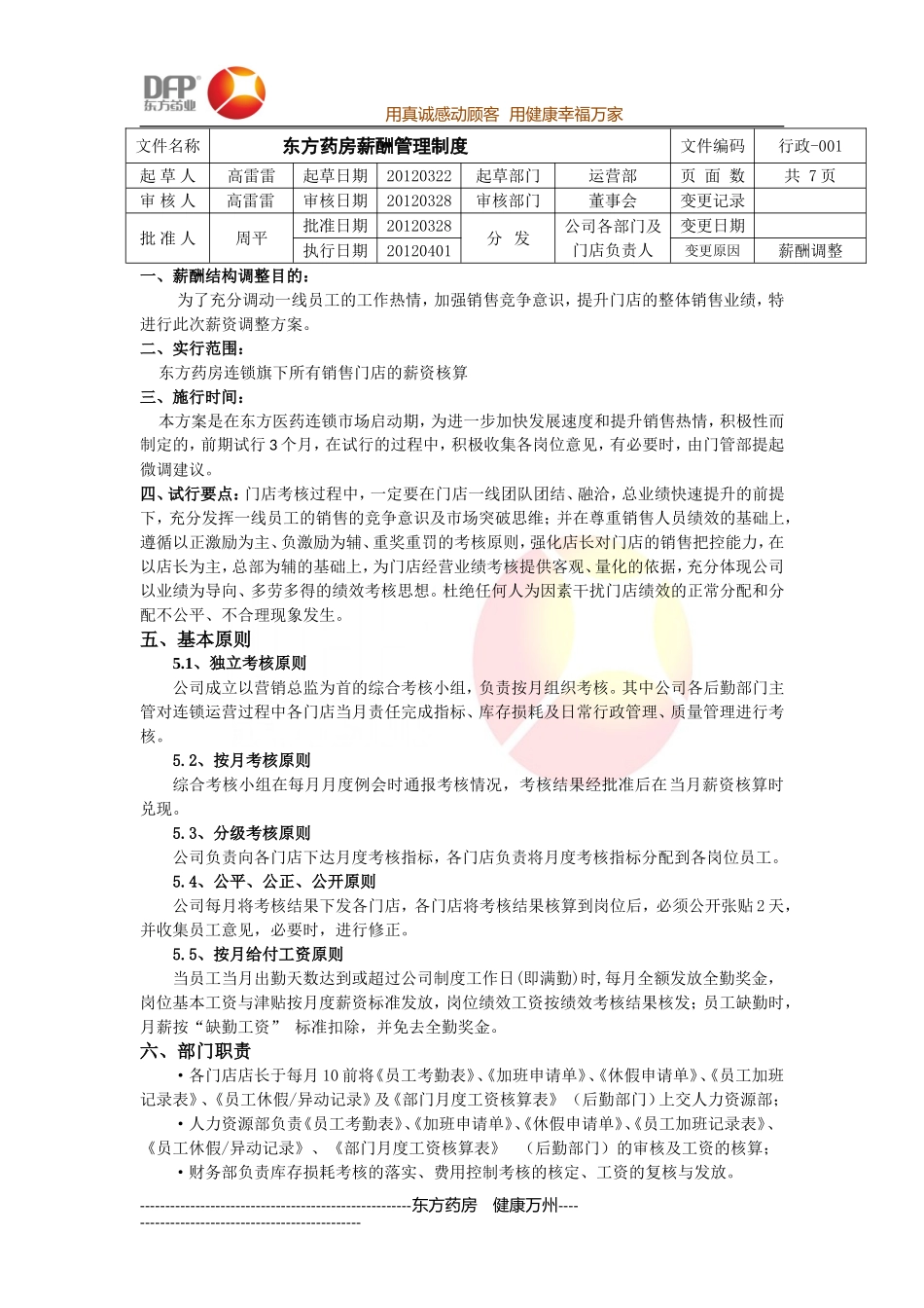 门店绩效考核及薪资调整方案_第2页