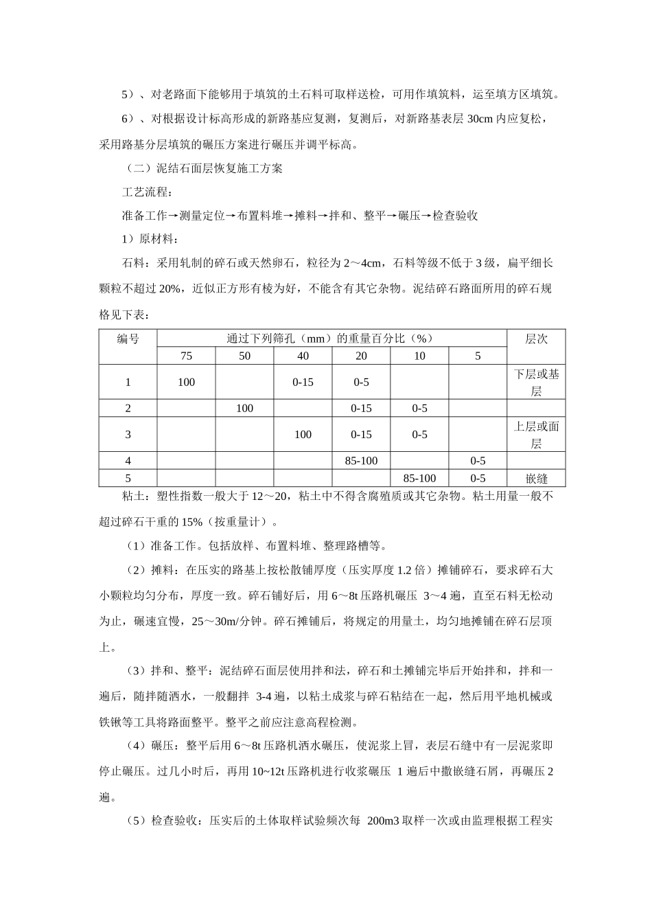 路面拆除恢复工程施工组织设计_第2页