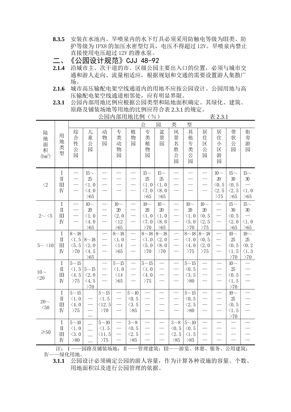 景观设计的工程技术标准强条汇总_第2页
