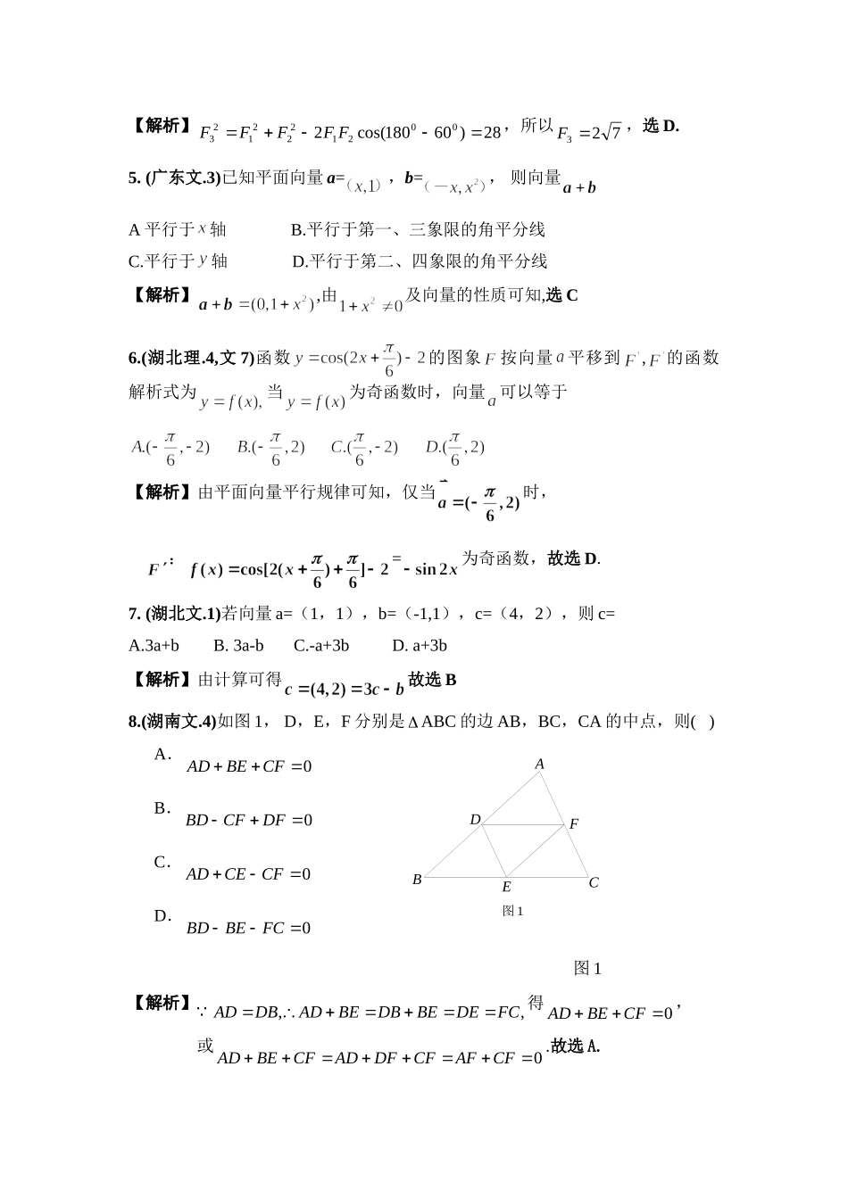 平面向量经典习题汇总_第2页