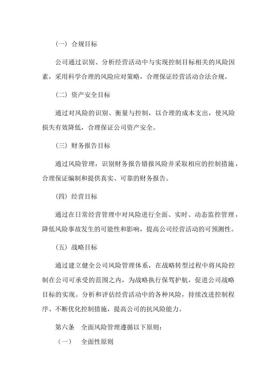 全面风险管理制度_第2页