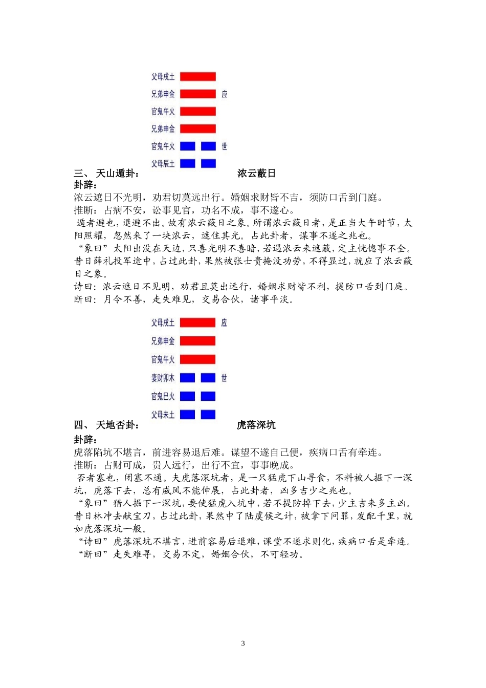 六十四卦速查表(带卦象)_第3页