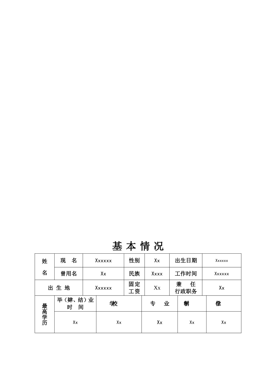 年度考核表(范本)_第3页