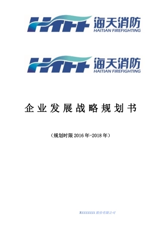 企业三年战略发展规划-2016