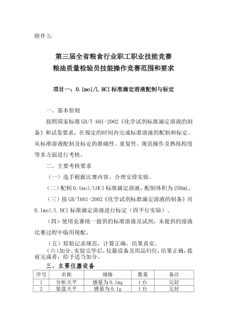 粮油质检员实际操作范围