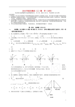 广东省华南师大附中高三数学5月综合测试（三模）试题 文-人教版高三全册数学试题
