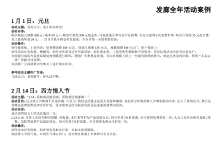 美发高端店全年策划活动案例