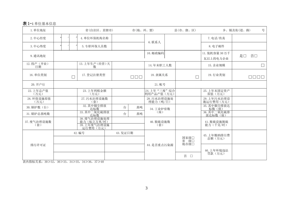 排污申报登记表(空白)_第3页