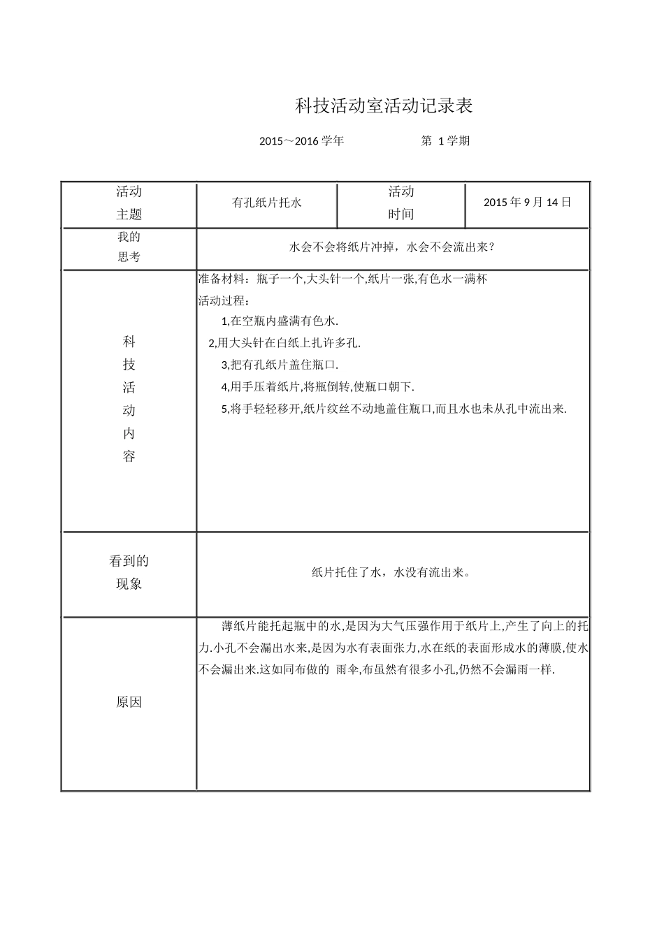 科技活动室活动记录表_第1页