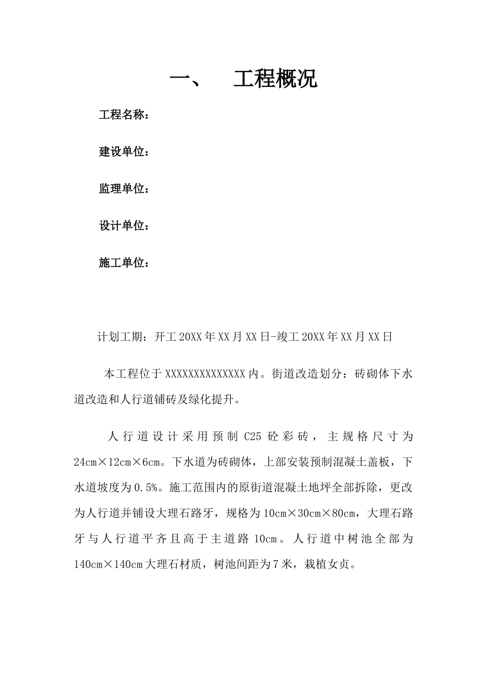 街道改造施工组织设计_第1页