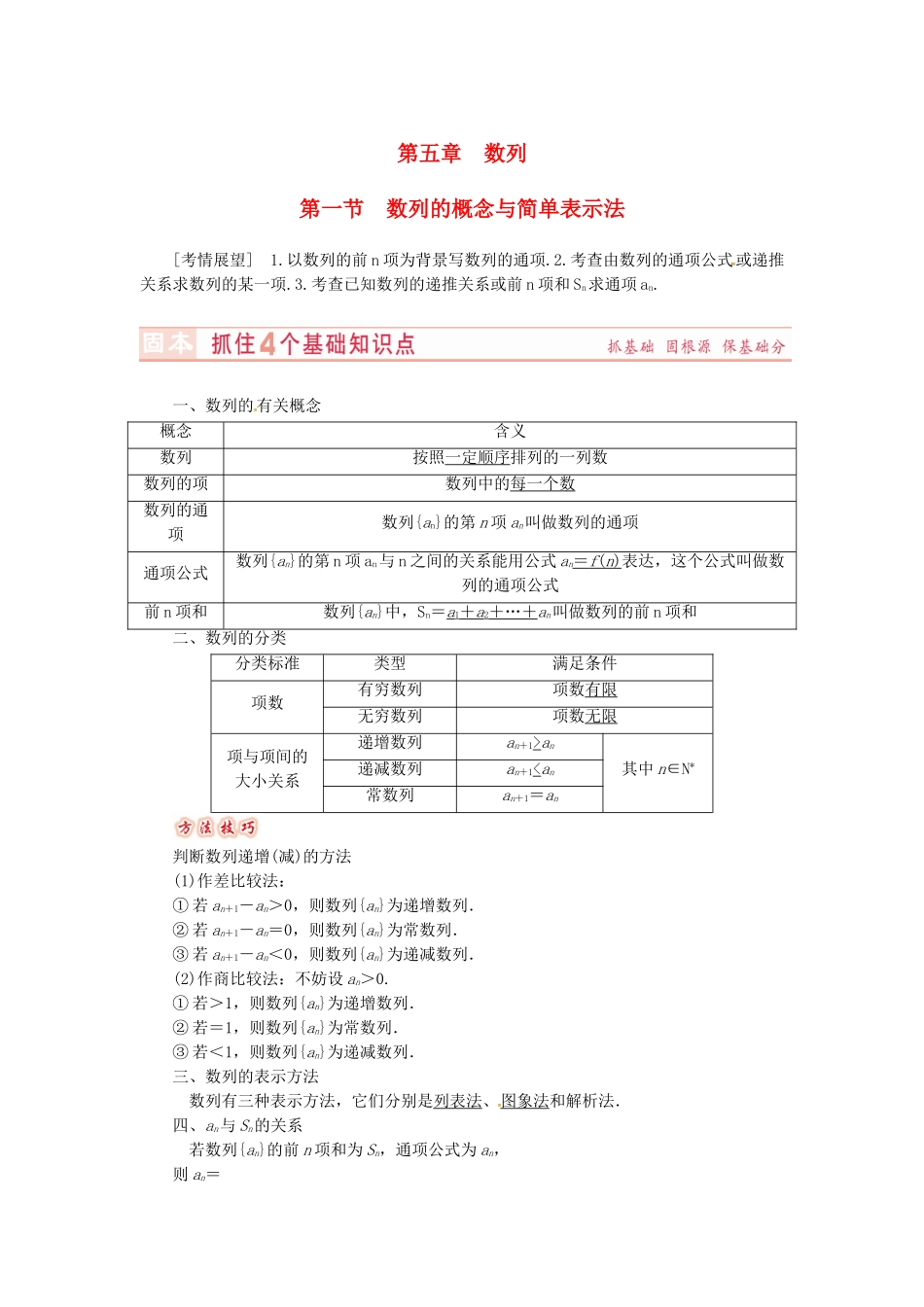 山东省济宁市高考数学专题复习 第28讲 数列的概念与简单表示法练习 新人教A版-新人教A版高三全册数学试题_第1页