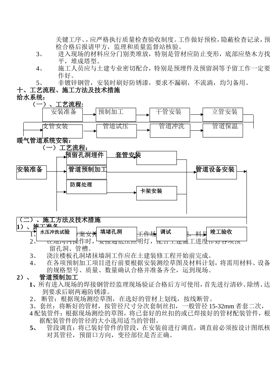 暖气改造施工组织设计_第3页