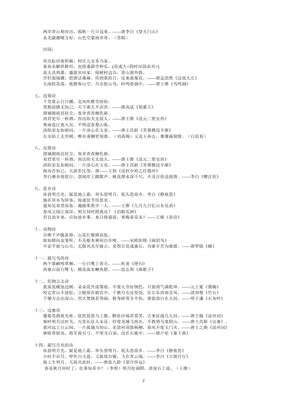 精华整理版——小升初考试常考古诗名句、名言警句、歇后语和成语_第2页