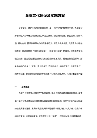 企业文化宣传及实施方案(超全面!)