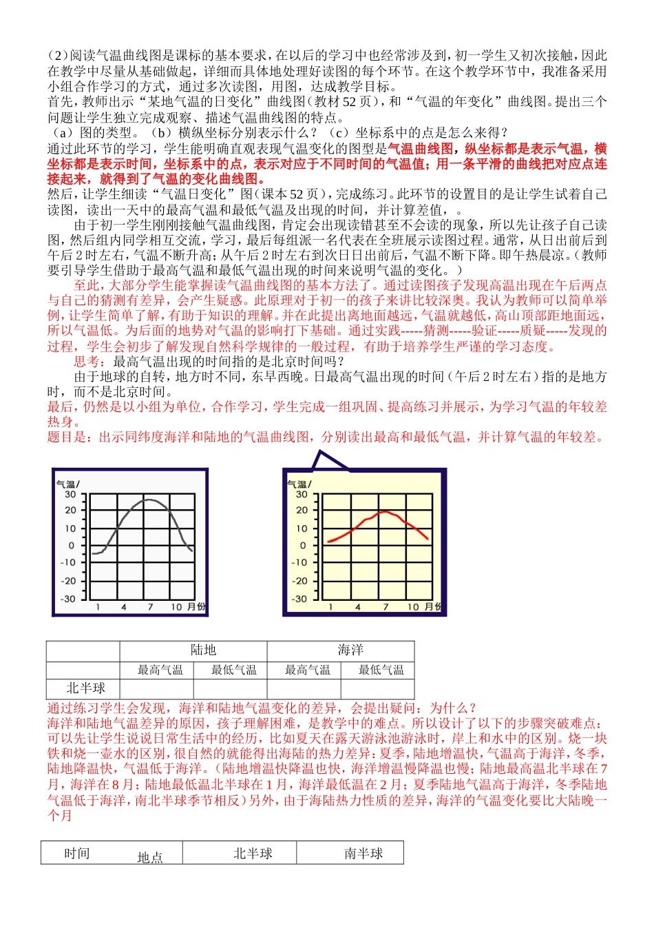 气温的变化和分布教学设计_第2页