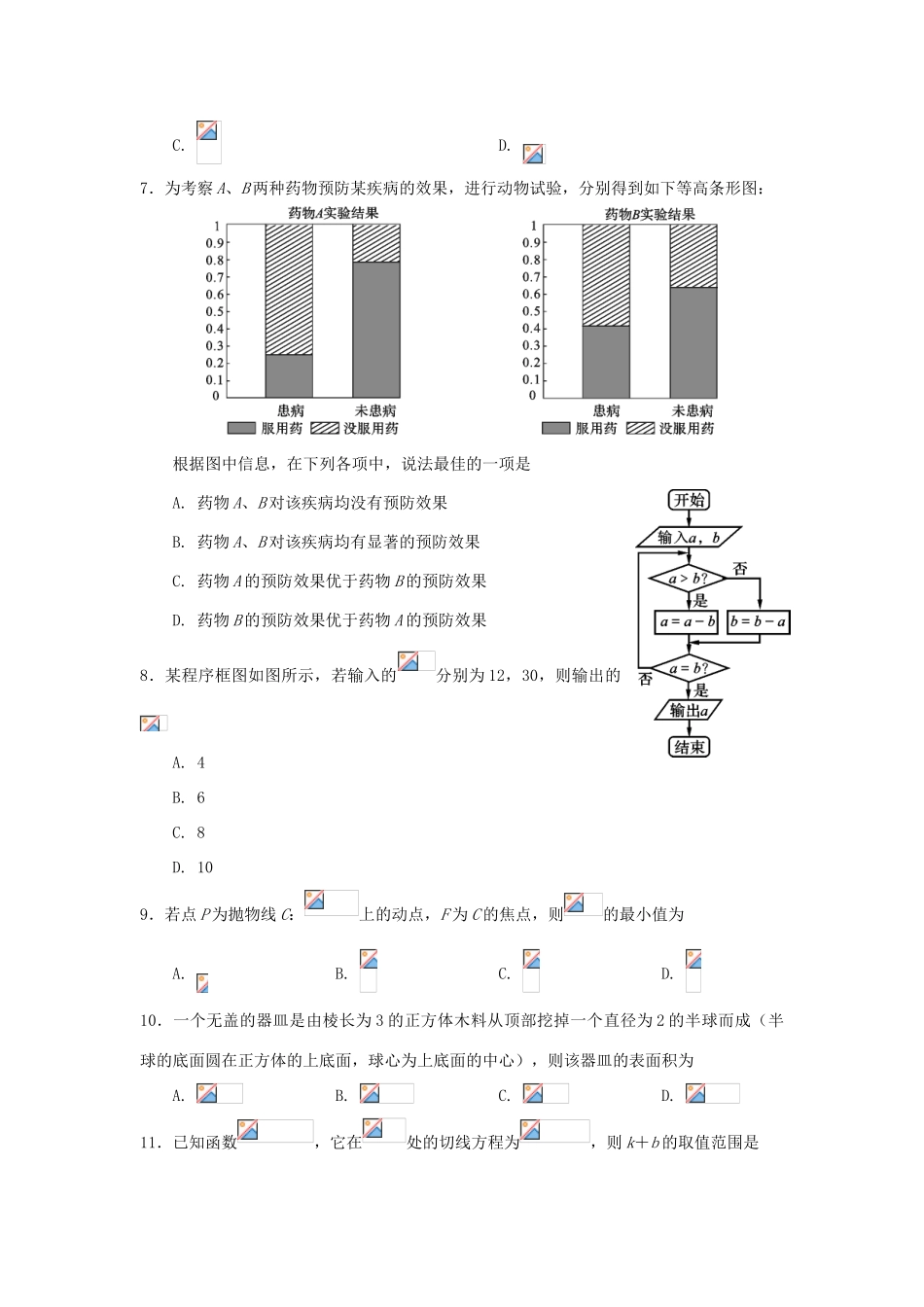 四川省资阳市高三数学第二次诊断性考试试题 文-人教版高三全册数学试题_第2页