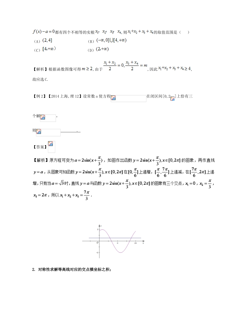 高中数学 小问题集中营 专题2.6 函数与方程中的等高线-人教版高三全册数学试题_第3页