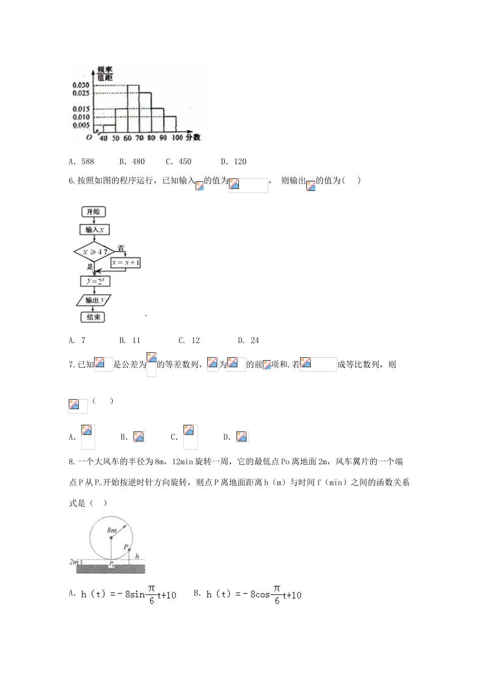 山东省高考数学压轴卷 理-人教版高三全册数学试题_第2页