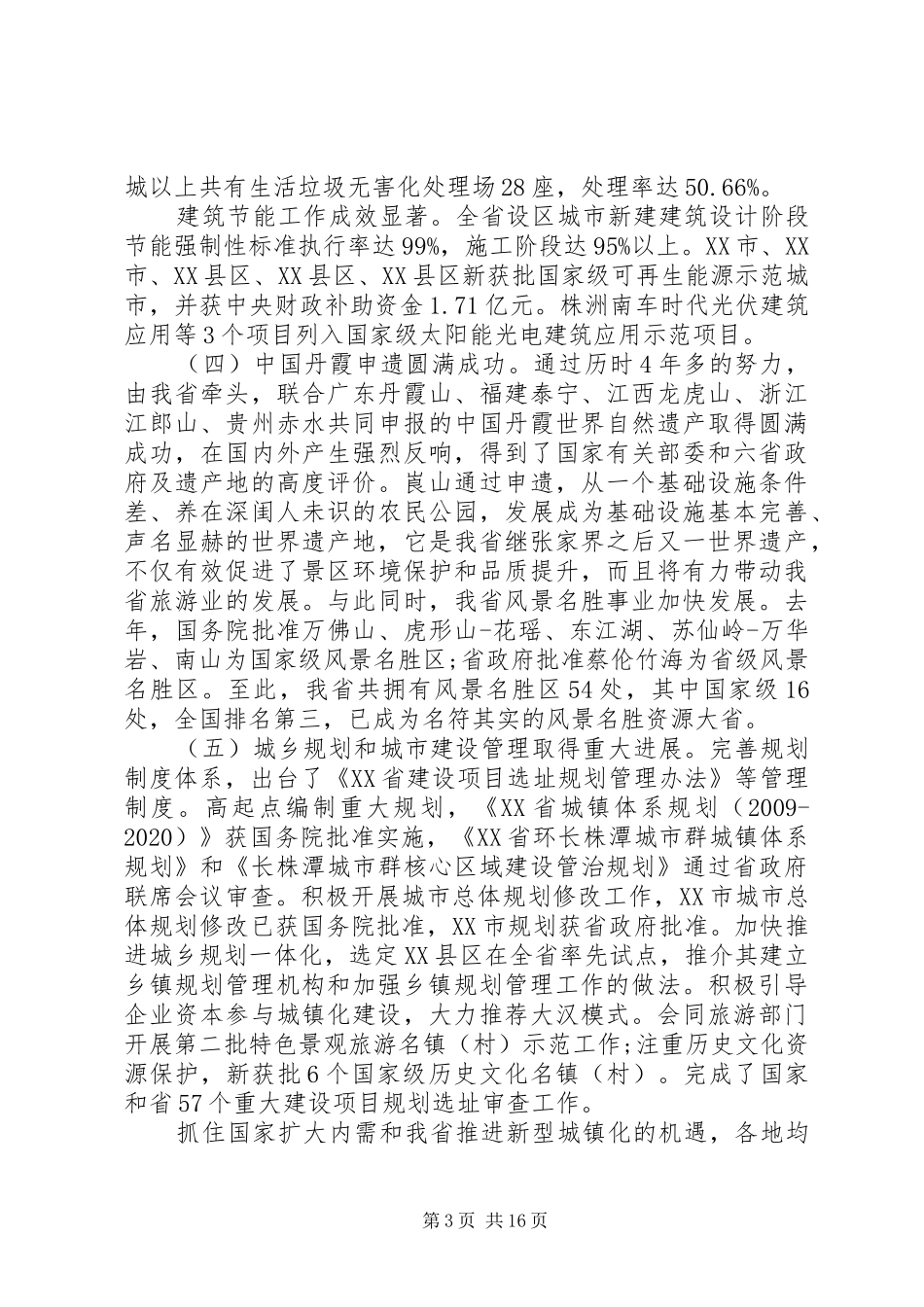 住房城乡建设工作会议讲话发言稿_第3页