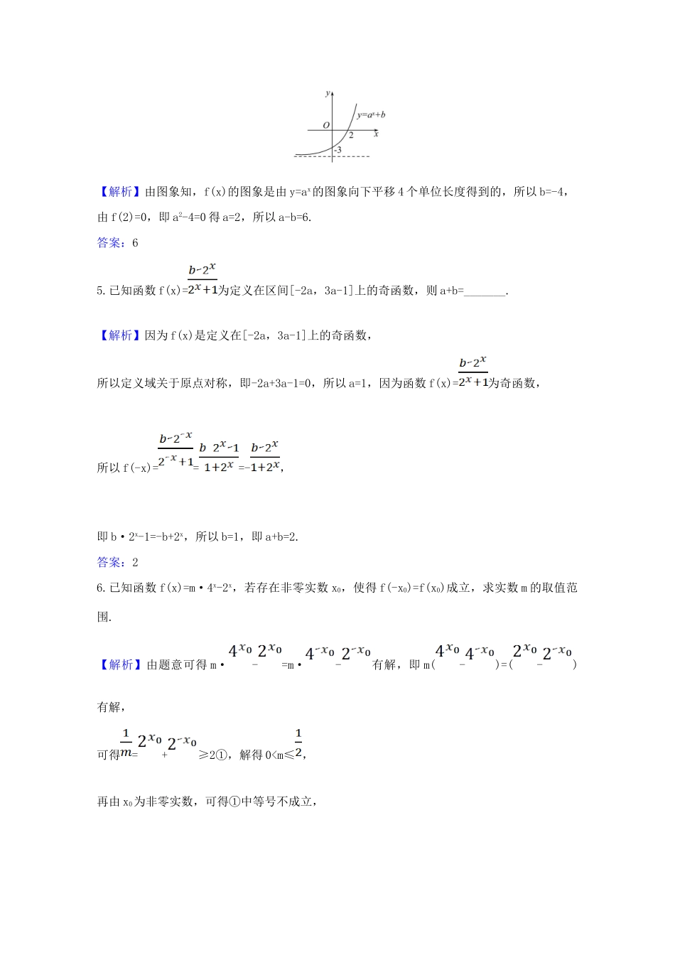 高中数学 第四章 指数函数与对数函数 4.2.2.2 指数函数的图象和性质的应用课时素养评价（含解析）新人教A版必修第一册-新人教A版高一第一册数学试题_第2页