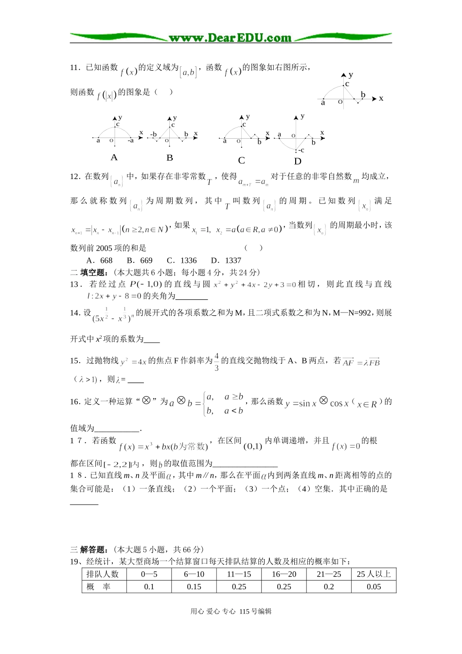江苏省范水高级中学高三数学交流试卷 上学期_第2页