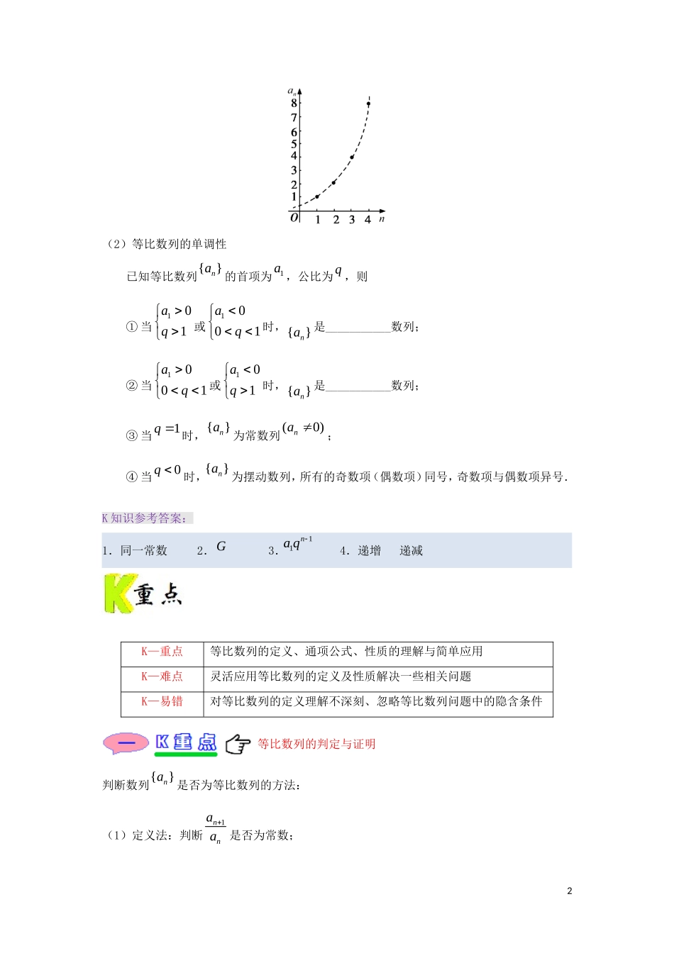 高中数学 第二章 数列 专题2.4 等比数列试题 新人教A版必修5-新人教A版高二必修5数学试题_第2页