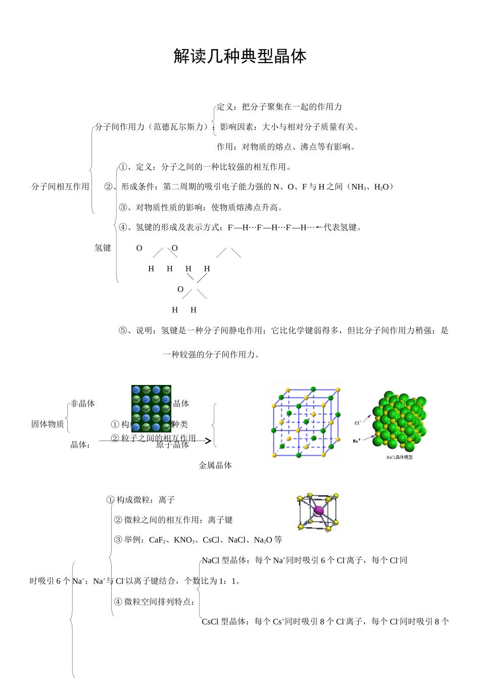 解读几种典型晶体_第1页