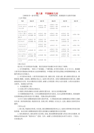 高考数学一轮复习 第8章 平面解析几何 第1节 直线的倾斜角与斜率、直线的方程教师用书 文 北师大版-北师大版高三全册数学试题