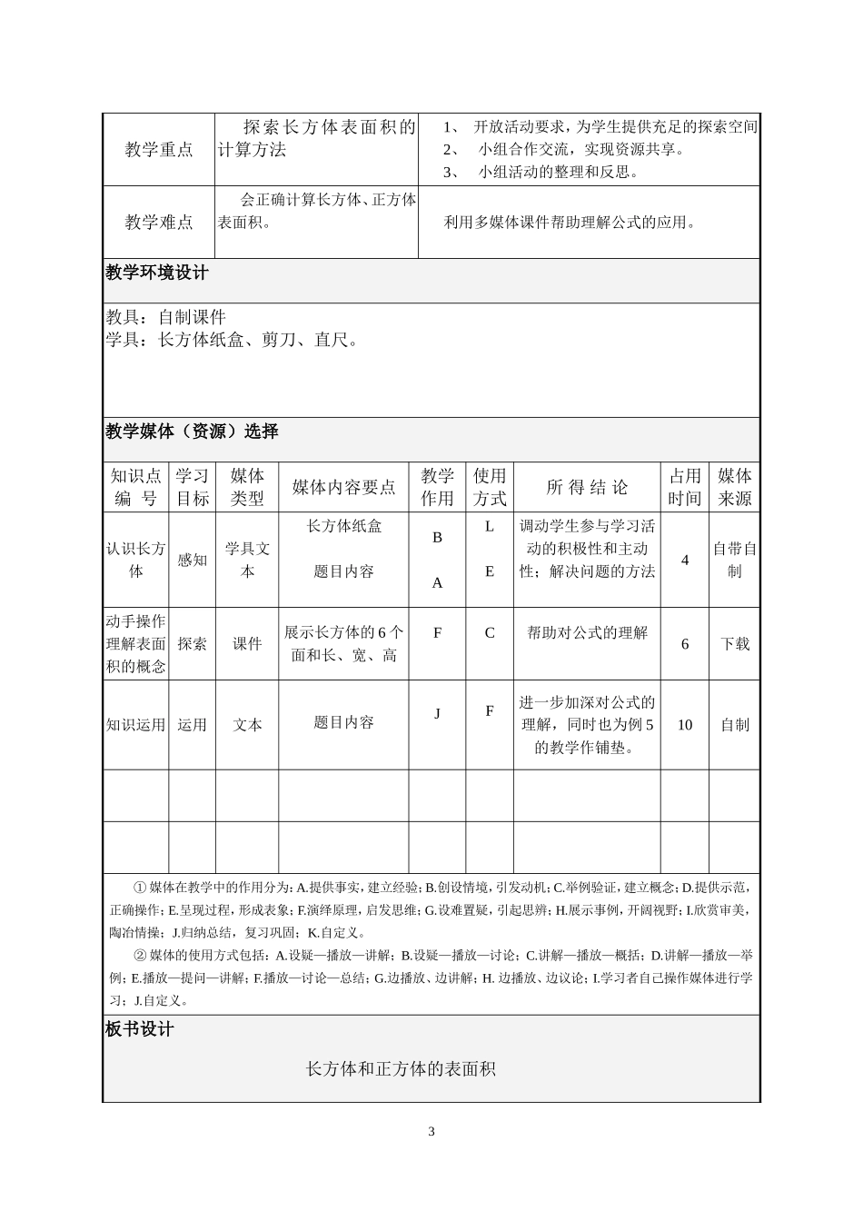 长方体的表面积教学设计 (2)_第3页