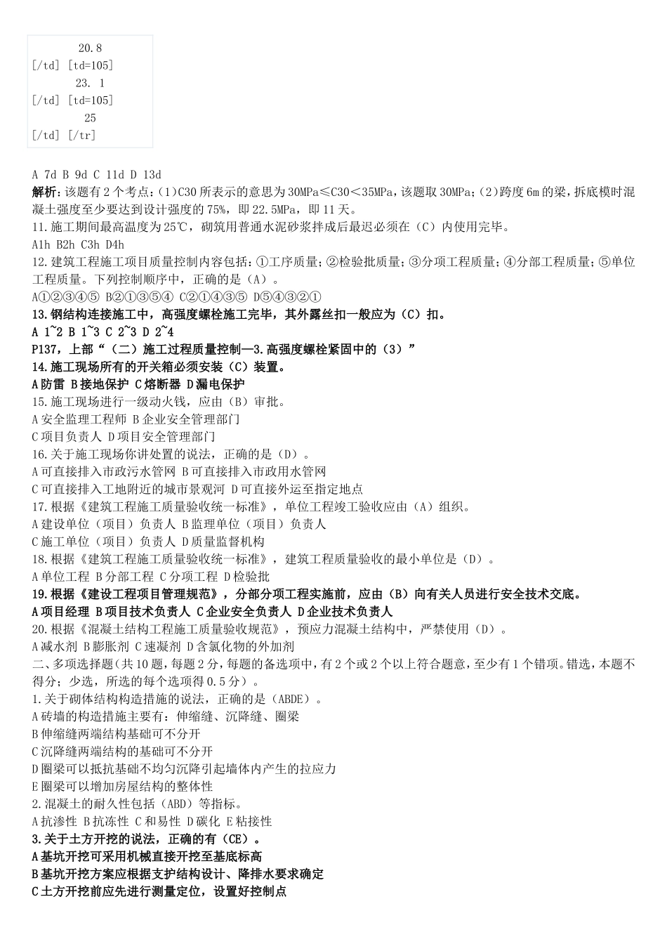 2013年二级建筑实务真题及答案_第2页