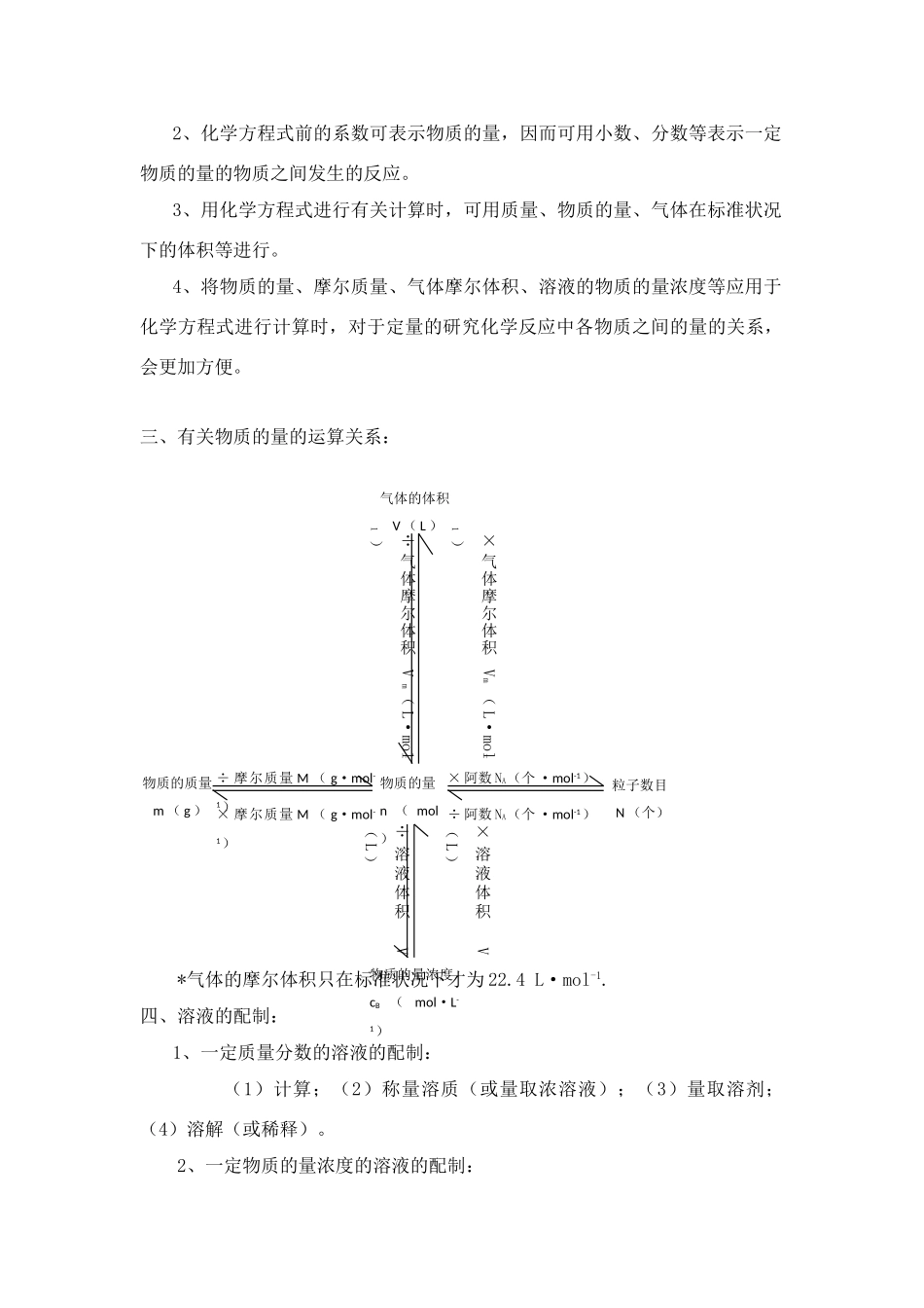 高中化学 化学计量在实验中的应用 新人教版必修1_第2页