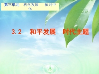 和平发展时代主题
