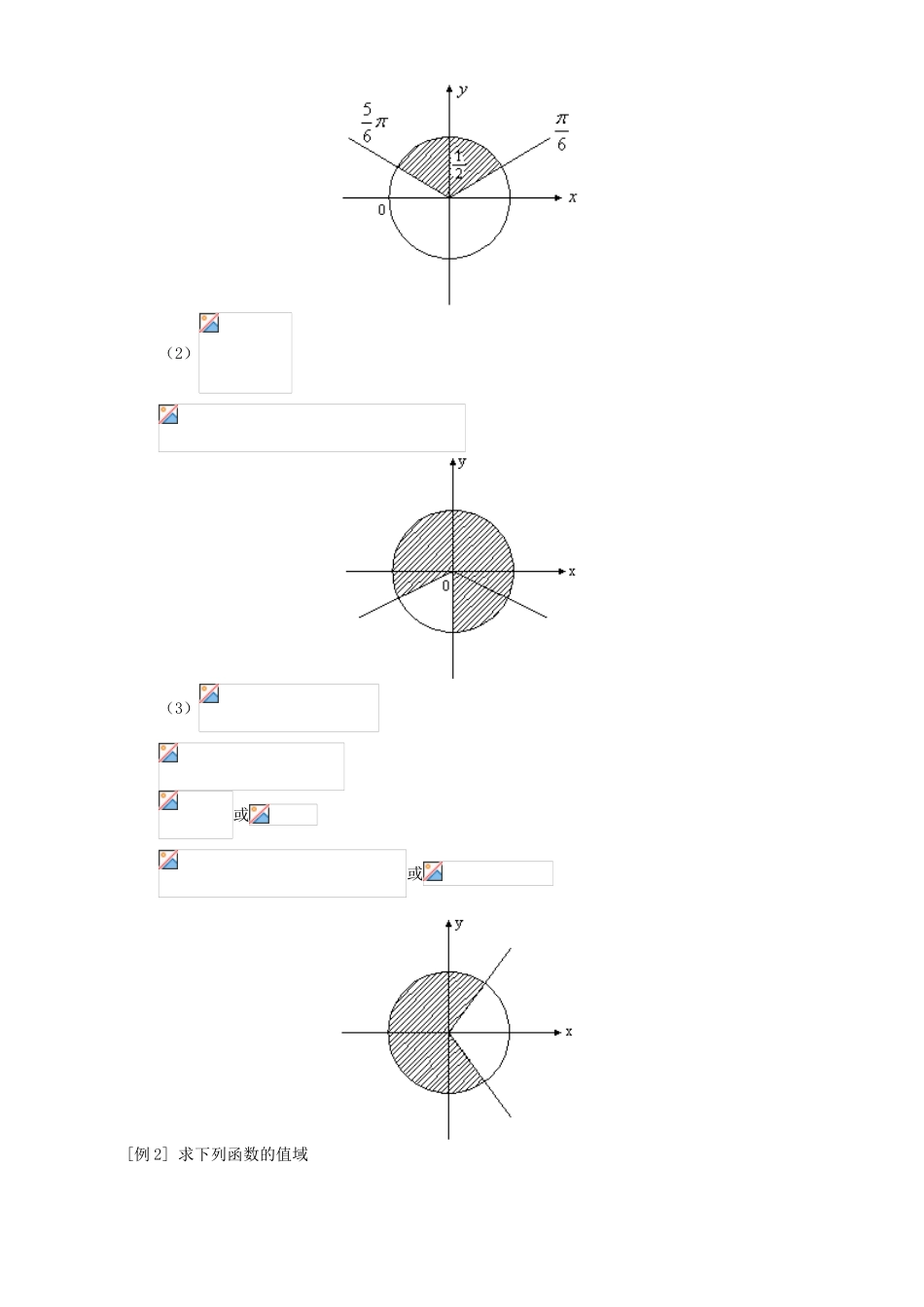 三角函数图象性质例题解析 人教实验版A_第2页